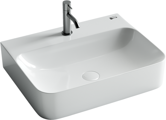 Умывальник Ceramicanova AURA с 1 отверстием для смесителя, без перелива 610x480x140мм