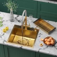 Кухонная мойка RoxenBath Simple 50 PVD зернистое золото