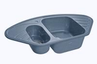 Кухонная мойка GranFest CORNER C-960E графит