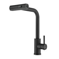 Смеситель для кухни с мультифункциональным изливом Shevanik S263H, черный