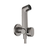 Hansgrohe Гигиенический душ S 1jet EcoSmart+ со смесителем (требуется скрытая часть) шлифованный черный хром 29232340