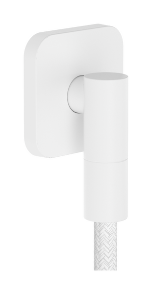 Настенная розетка с обратным клапаном Hansgrohe FixFit Fine Q 28884700. белый матовый 28884700