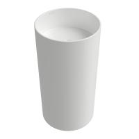 Aqueduto TODO Раковина напольная круглая D450*850, белый глянцевый