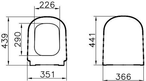 Крышка-сиденье для унитаза VitrA D-Light 104-003-009