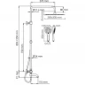 Душевой комплект с термостатическим смесителем WasserKRAFT  BK18801WM