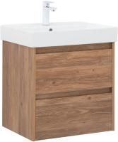 Тумба под раковину Aquanet Nova Lite 60 дуб шоколадный (2 ящика)