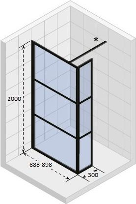 Душевая перегородка Riho Grid GB402 90 GB4090030