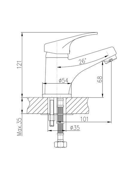 Смеситель для раковины Haiba HB1013