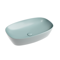 Умывальник Ceramicanova чаша накладная овальная (цвет Зеленый Матовый) Element 600x380x138мм