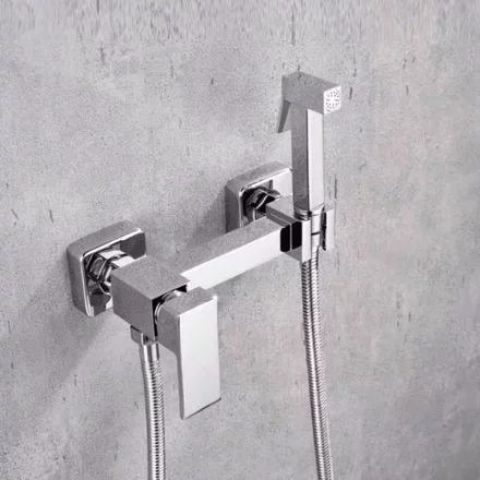 Смеситель с гигиеническим душем Grocenberg GB101N Хром