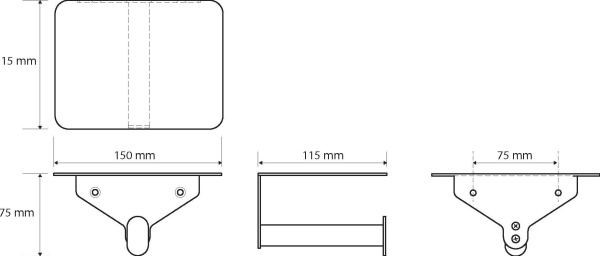 Держатель для туалетной бумаги Bemeta Organic 157112151 с полкой