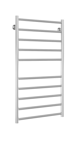 Полотенцесушитель водяной Stinox Toscana 500x1000, нижнее подключение, хром, 1/2" ВР (внутренняя резьба), 10 перекладин