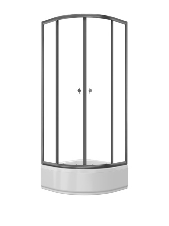 Душевое ограждение Triton Альфа-Графит 80*80 В