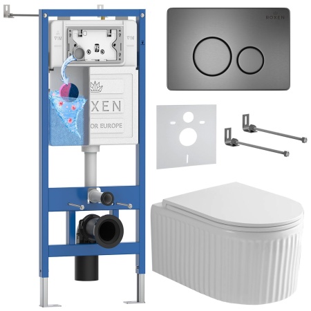 Комплект 6 в 1 RoxenBath StounFix Dual Fresh 968390  (состоит из: 710200, Steel 420260G, 530205-01)