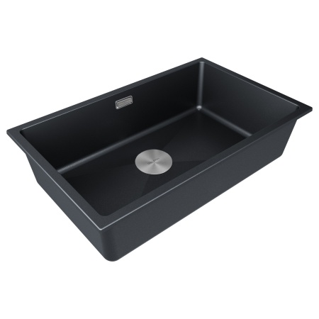 Мойка LUMI 74UNI, IT-GRANIT, LU74-BLM, черный, 740х460, Paulmark