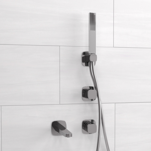 Встраиваемый комплект для ванны WasserKRAFT с лейкой и изливом A8651.312.314.326.087.103