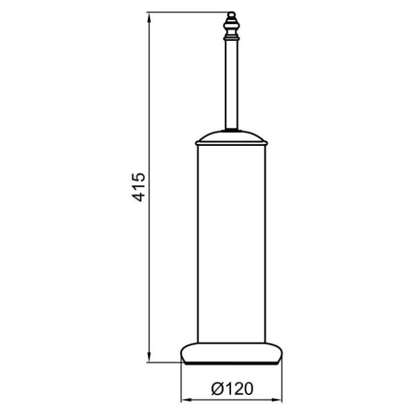 Ершик для унитаза Webert Ottocento AM501302010