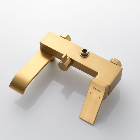 Душевая система Shevanik S4036G, золотой сатин