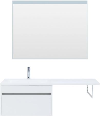 Тумба под раковину Aquanet Токио 68 белый (подвесная, 1 ящик)