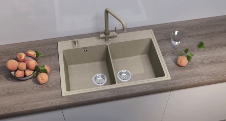 Кухонная мойка Ulgran Quartz Ruma 780-03, десерт