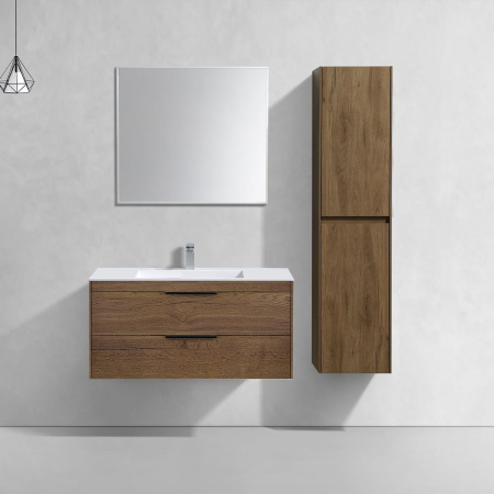 Тумба под раковину Vincea Chiara 2D 1000 подвесная, 2 выкатных ящика soft-close, T.Oak
