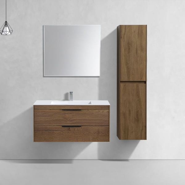 Тумба под раковину Vincea Chiara 2D 1000 подвесная, 2 выкатных ящика soft-close, T.Oak