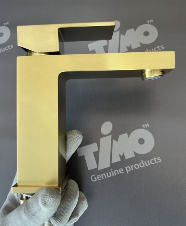 Смеситель для раковины TIMO Selene 2061/17F, матовое золото