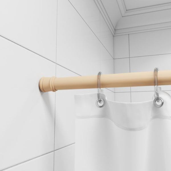 Карниз для ванной комнаты бежевый Milardo 015A200M14