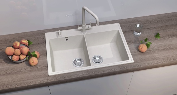 Кухонная мойка Ulgran Quartz Ruma 780-01, жасмин