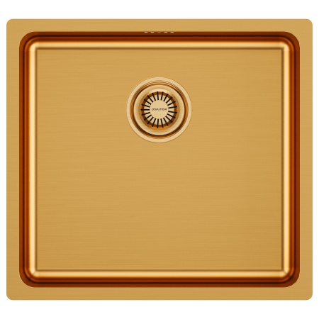 Мойка нерж. сталь VISTA 48, PM304844-BG, брашированное золото, 480х440мм, Paulmark