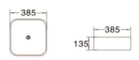 Раковина керамическая (накладная)  SantiLine SL-1052