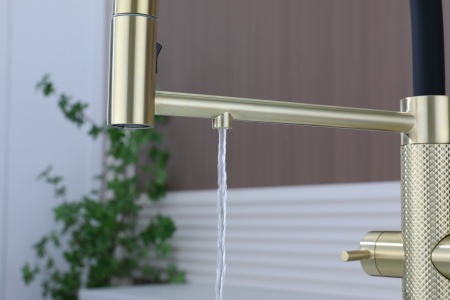 Смеситель для кухни NEXUS DIAMOND, светлое золото, Nd613999-LG, Paulmark-Starke