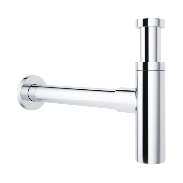 Раковина для ванной Wellsee Calin 201000991 в наборе 3 в 1: овальная раковина белого глянцевого цвета, сифон, донный клапан в цвете хром