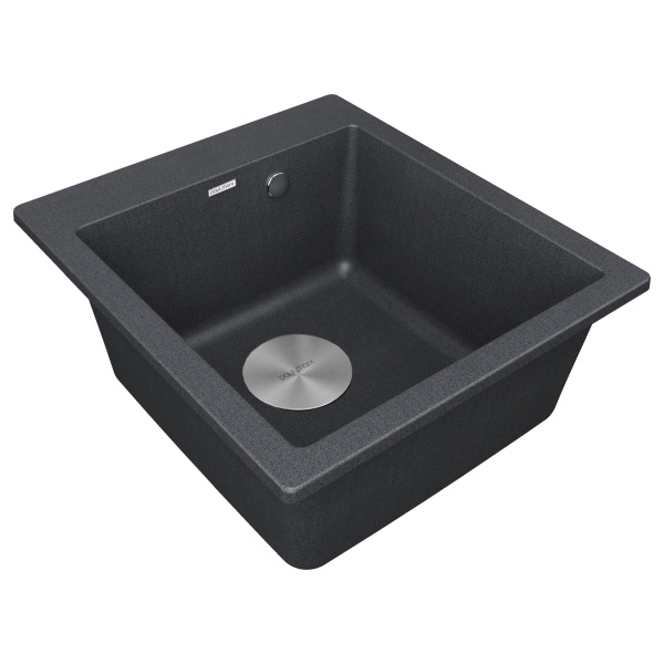 Мойка KANTE 45, IT-GRANIT, PM104651-DG, графит, 460х510 мм, Paulmark