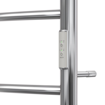 Полотенцесушитель электрический Point PN04858P П5 500x800 с полкой, диммер справа, хром