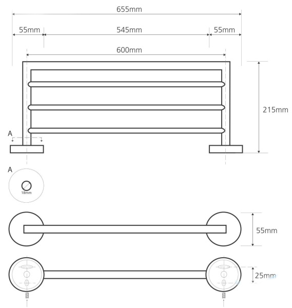 Полочка Bemeta Neo 104205085