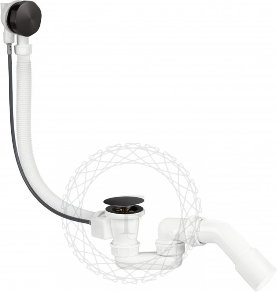 Сифон для ванны полуавтоматический FILARETE FL80 (Графит)