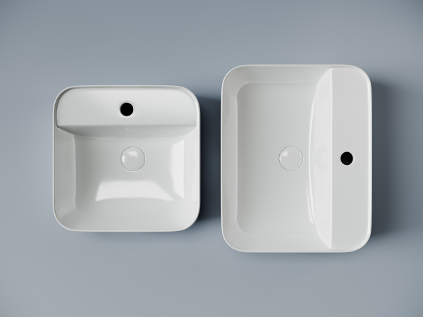 Умывальник Ceramicanova чаша накладная прямоугольная Element 590x390x160мм