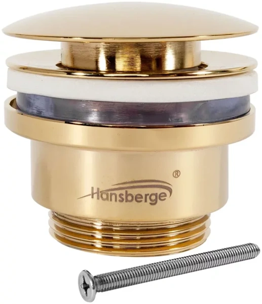 Донный клапан для раковины Hansberge H107 Золото