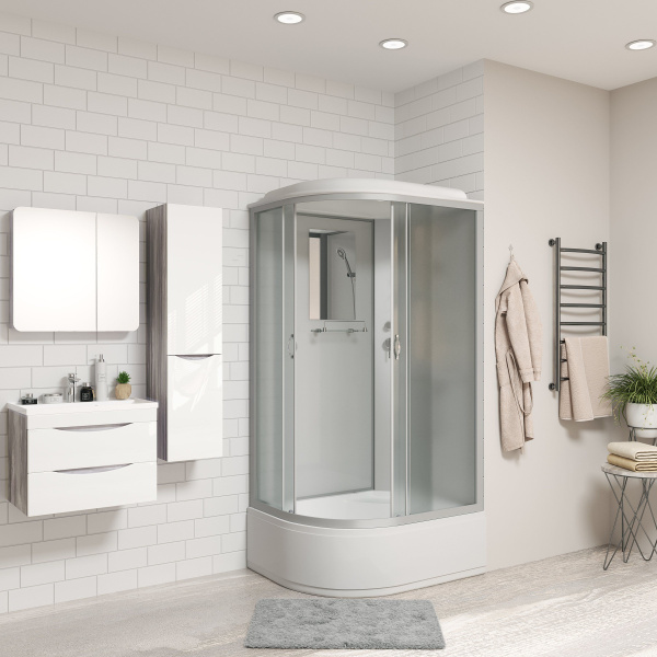 Душевая кабина Niagara Classic NG-2310-14R 120х80х215, высокий поддон 40 см, стекло матовое