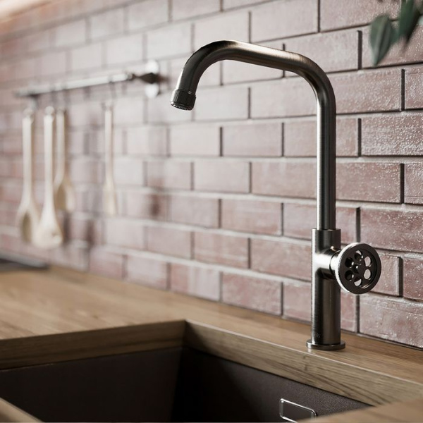 Смеситель для кухни графит IDDIS Grange GRAGM00i05