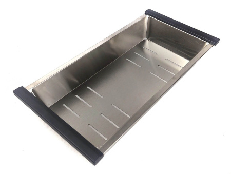 Кухонная мойка Roxen Vespa 60х50 правая, с коландером и дозатором, сатин 560230-60R