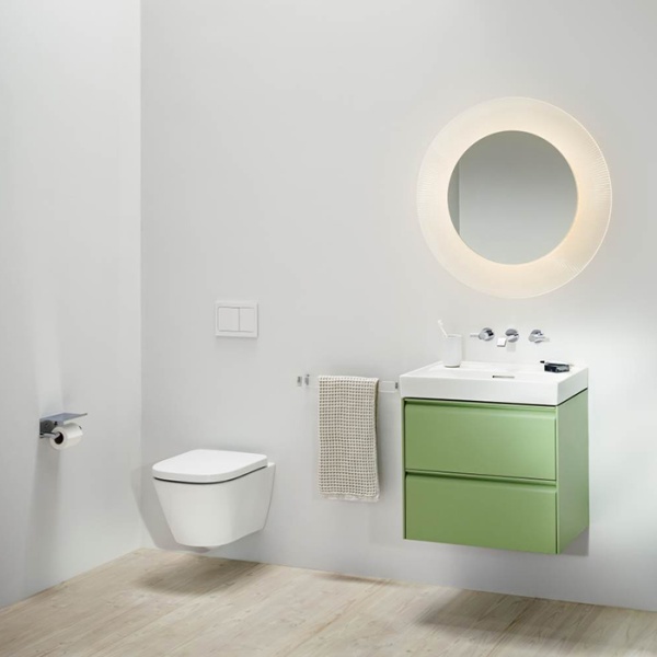 Laufen Meda Унитаз 54x36x35.5см., подвесной, безободковый, смыв Tornado, цвет: белый глянцевый 8.2011.0.000.000.1
