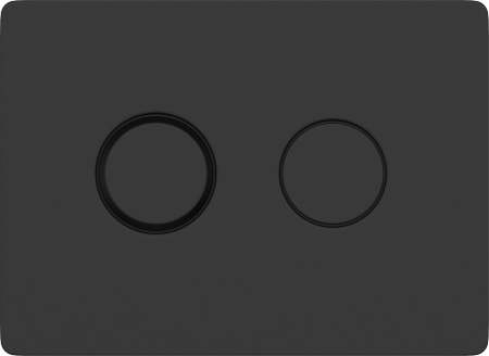 Кнопка Cersanit ACCENTO CIRCLE для AQUA 50 пневматическая пластик черный матовый, 63839