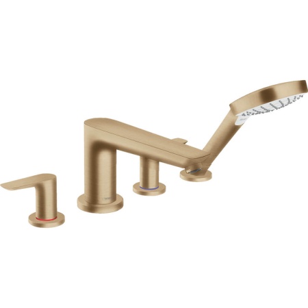 Hansgrohe Talis E Смеситель на край ванны на 4 отверстия бронза 71748140