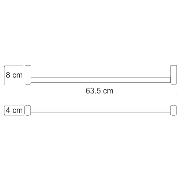 Держатель полотенец одинарный WasserKRAFT Berkel K-6830
