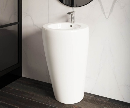 Умывальник Ceramicanova-моноблок, 1 отверстие под смеситель
