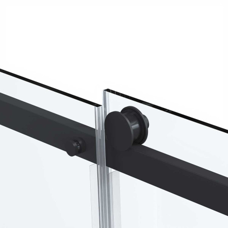 Душевая дверь Vincea Como Soft VDS-1CS150CLB, 1500, черный, стекло прозрачное