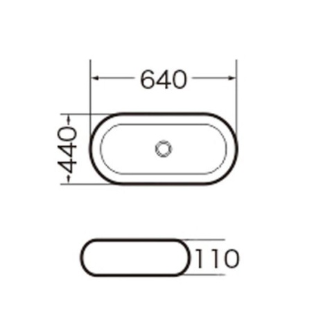 Раковина Grossman GR-3011 640x440x110