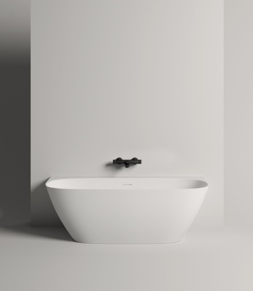 Ванна пристенная  Salini SOFIA WALL 170x80 покраска по RAL полностью, S-Stone, матовый 102522MF